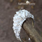 Zozi white botanical crown tiara style floral white - Custom colors availabel