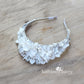 Zozi white botanical crown tiara style floral white - Custom colors availabel