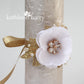 Grace wrist corsage, gold, silver or rose gold - multiple flower, lace & ribbon options available