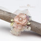 Blush pink wrist corsage wedding prom custom colors